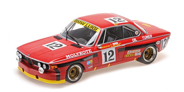 155742612 BMW 3.0 CSL – BMW LUIGI – PELTIER/XHENCEVAL/DIEUDONNEE – WINNER 24H SPA 1974 1:18